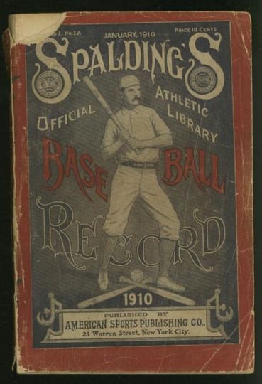 MAG 1910 Spalding's Baseball Record